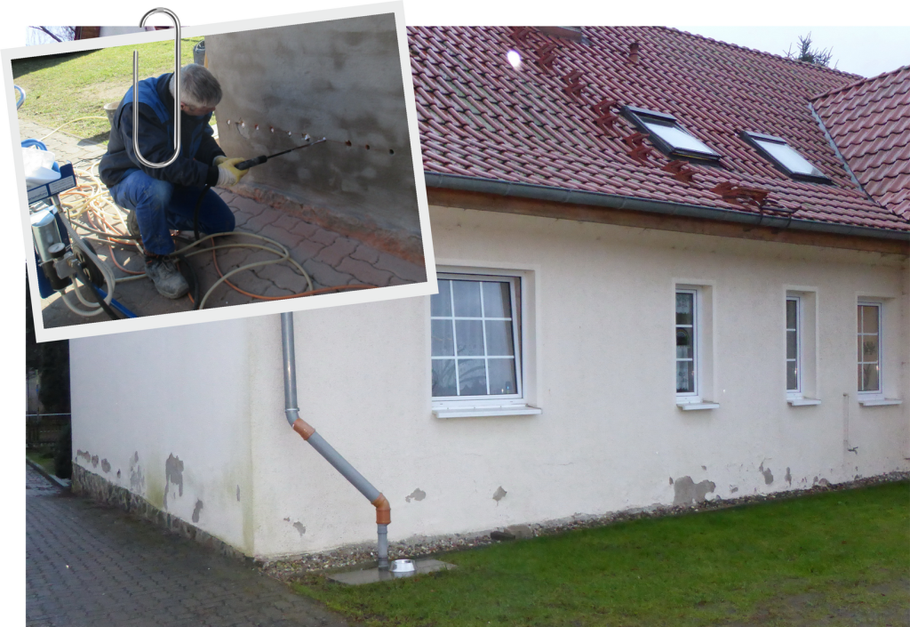 Bauwerksabdichtung: Verhindert erneutes Eindringen von Wasser durch Abdichtungen von innen oder außen.